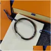 Bangle di sciarpe per le sciarpe di gioielli Lw Keep Lt Damier per la cuffia del design di pelle di pecora Luxury Man Tela Style La più alta qualità del contatore non sarà fatta