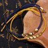 Очарование браслетов Диззи 19 Цвета Этнический тибетский буддийский плетеный веревка мода