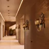 Lampa ścienna jest rolą korytarza w stylu Azji Południowo -Wschodniej lampy do salonu i latarni tajskie rękodzieło