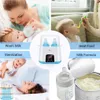 Double bouteille chauffante pour bébés aliments chauffage de lait dégivrage de la température de chauffage de la température de la température US Plug 240412