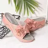 Chaussures de plage creux de fleur de fleur décontractée pour femmes