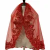 paillettes corti in pizzo rosso velo da sposa veu de noiva sexy wedding Accories mariage one-layer de noiva velo t3d2#