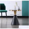 Woonkamer meubels eigentijds ontwerp ronde goud roestvrij staal marmeren top bistro tafel koffiepub voor el club café8445508 drop d dhlez