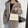 Sacchetti da sera filo ricamo una borsa trapunta trapunta per donna designer di lusso in pelle lady lady shood borsetta