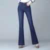 Frauen Jeans Dutrieux 2024 Herbst- und Winter hoch taillierte warme dicke lässige Hose Modehosere hohe Qualität