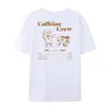 Caffeine Crew Retro Cartoon Graphic Tees Women Cute Funny Coffee TShirt Unisex Vintage Groovy Streetwear Addict Top 240416