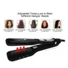 Alisador de cabelo a vapor profissional, escova alisadora elétrica de aquecimento de cabelo em cerâmica 240411