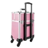 Cosmetics professionnels Coiffeur de manche Cosmetics Beauty Pink Rolling Makeup Train Train Big Cosmetic Charinte organisé 240416