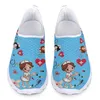 Chaussures décontractées allaitement pour les femmes 2024 Cartoon 3d limons imprimés femme Slip on Flats Mesh Sneakers Summer Ladies Sport