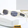 Square Frame Sunglasses Designer Letter Sunglasses For Women Luxury Men Radiation Protection Sunglasses Trendy Cool Black Sun Glasses