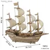 3D Puzzles Ming Antigo navio de vela 3D Puzzim de madeira para velejar barcos de madeira Jigsaw DIY Toys criativos para crianças Decoração de mesa de presente de aniversário Y240415