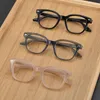 サングラスフレームビンテージアセテート眼鏡フレームメンズトップ品質レトロ処方眼鏡メガエス女性デザイナーアイウェア