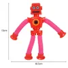 Decompressione giocattolo variabile divertimento cartone animato robot tubo telescopico giocattoli per bambini puzzle aspirazione per aspirazione giocattolo robot robot fai -da -te sollievo da stress telescopico toysl2404