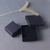 Bolsas de jóias Caixa de moda por atacado Anéis de cor preta 5 3 Presente de embalagem de exibição