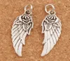 Angel Wing W Rose Spacer Charm Beads 100pcslot 303x107mm Antika silverhängen Handgjorda smycken DIY T16255323774