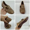 カジュアルシューズkoznoy women moccassin 2.5cm民族結び夏の丸いつま