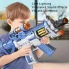 Gun Toys Sound Effect Spinning LED Light Up Non-Firing Toy Gun AK47 Pistol Submachine Gun Police Police Roll Play Prop Kids Birthday Present 240417