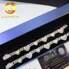 Pass Diamond Tester Sterling Sier Custom Hip Hop VVS Moisanite Cuabn Link Bracelet