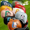 910Pcs Portable PU Golf Club Iron Head Covers Protector Golfs Head Cover Set Golf Accessories Golf Putter Cover Golf Headcover 240416