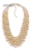 Kaymen Handmade Crystal Fashion Necklace Golden Plated Chains Beads Maxi Statement Necklace for Women Party Bijoux NK01561 2202126420990