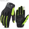 Gants de cyclisme gants de moto d'été hommes femmes gants de course de motocross de motocross complexe de moteur de protection du doigt complet conduite gant gant l48