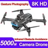 Drones 8k Mini P15 Double caméra Drone 360 degrés Flippant un clic sur Hover Aerial Photography Quadcopter For Travel Toys Gift 24416