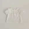 ショーツインシン新生児の女の服短袖の綿Tシャツトップス+フラワーショートパンツボトム衣装幼児夏のスーツ03歳