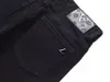 Jeans maschile di alta qualità v v designer pantaloni uomini sottili piccoli pantaloni di denim in cotone di cotone di cotone di cotone di cotone figura l logo lettera di denim grafica pantaloni slimi e allungamento jeans in denim