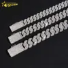 12mm 15mm 18mm grossistpris Silver 925 VVS Moissanite Hip Hop Iced Out Diamond Fine Jewelry Miami Necklace Cuban Link Chain