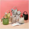 Zi mu cai lan saco feminino handheld novo padrão de lichchee um ombro vasculador crossbody water bucket