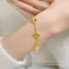 Bijoux de créateur Bracelet de luxe Chaîne de liaison Vanca Vanca Old Phoenix Gold Fashion Four Leaf Grass Bracelet Gold Bracelet Silver Bracelet Lucky Grass Saint Valentin Gift