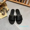 Luxury Slippers Womens Slippers sliders sandals Summer loafer Beach Casual Shoes flat Slippers black white mule sandale