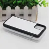 2d Sublimation TPU+PC Case Siliconen Case met lege aluminiumplaten voor iPhone 15 Plus 14 13 Pro Max 12 Mimi LL