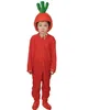 Children's drama cute little animal red radish performance costume