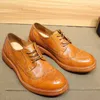 Dress Shoes Horse Leather Heavy Washing Retro Men Do Old Men's Work Business Casual