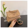 Bags2024 New Small Lingge Embroidered Thread Single Shoulder Crossbody Fashion Chain Women's Bag Trend 75% factory wholesale