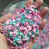 100g Slime Valentine Heart Lipstick Love Bear Letter Mixed Polymer Clay Slices Sprinkles