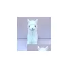 Animaux en peluche en peluche Beau 23cm blanc alpaca Llama P Toy Doll Dolls Animals japonais Soft Alpacasso for Kids Birthday Christm Dhyhp