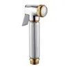 Bidets Faucet Sprayer Solid Brass Chrome Silver Handheld Toilet Bathroom Bidet Garden Faucet Bidet Head Pet Shower Spray 0223 240416