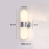 Lampade a parete a doppia testa in vetro bianco Specchio da bagno Specchio igonela per lavaggio per lavaggio della camera da letto impermeabile