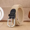 Ceinture masculine ceinture décontractée tissée élastique sportive extérieure femme pas besoin de frapper les travaux d'escalade hommes mode femmes