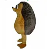 2024 Taille adulte Brown Hedgehog Mascot Costume Cartoon Characon Turnits Cost Furry Cost Halloween Carnival Birthday Party Robe