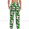 Abbigliamento da uomo Sleep Men Sleep Bottoms Mash Lounge Pantaloni da calcio Pantaloni del pigiama verde.