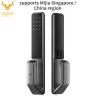 Products Lockin Smart Door Lock S30 Pro SMART LOCK PUSHPULL MODELL FINGERPRINT Lösenord NFC Bluetooth Unlock Detect Alarm Work Mijia App