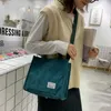 Luxe ontwerper handtas corduroy dames tas nieuwe trend enkele schoudertas stevige kleur gesp gokje messenger tas kleine vierkante tas