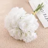 Dekorativa blommor 5 huvuden Hortensia Peony Bouquet Artificial Silk Flower for Home Decoration Wedding Bridal Hand Party Event Layout