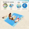 Tappetino da spiaggia a sabbia magica asciugamani da spiaggia coperta portatile asciugamano da spiaggia da spiaggia da camminata estate goccia grande beachtowel 240416