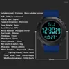 Polshorloges casual sport horloge grote wijzerplaat waterdichte multifunctioneel digitaal led -scherm eenvoudig militair