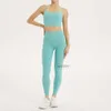 Designer aktive Sets Frühling Neues Hoch Schönheit Sport Dopamin tragen Yoga Kleidung Yogamhosen Set Frauen Pfirsich Hüfte laufende Fitnesskleidung