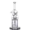JM Flow Glass Bong Hookahs Sprinkler Perc Water Pipes Recycler Vortex Dab Rig Diffused Inline Percolator Shisha Accessory for Smoking